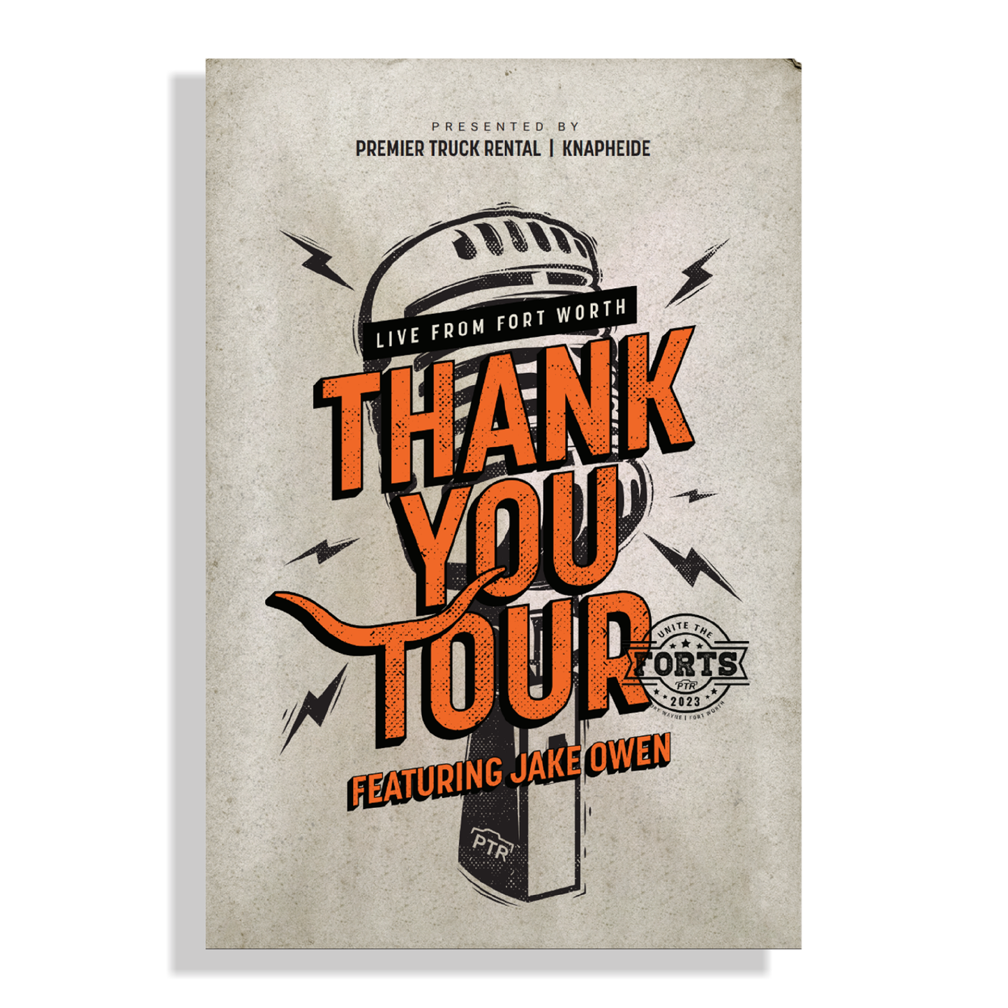 Thank You Tour Metal Garage Sign