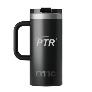 RTIC Road Trip Travel Mug - Black, 16oz