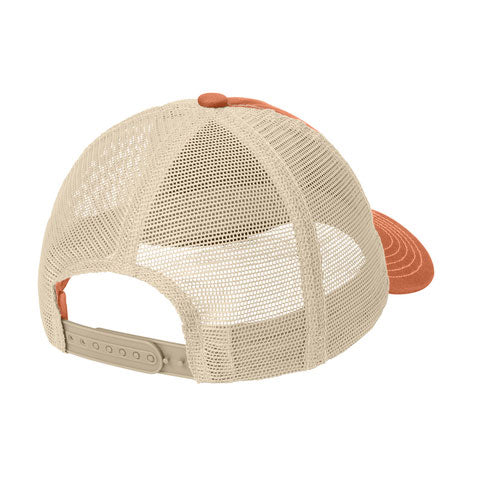 District Hat - Cream and Orange