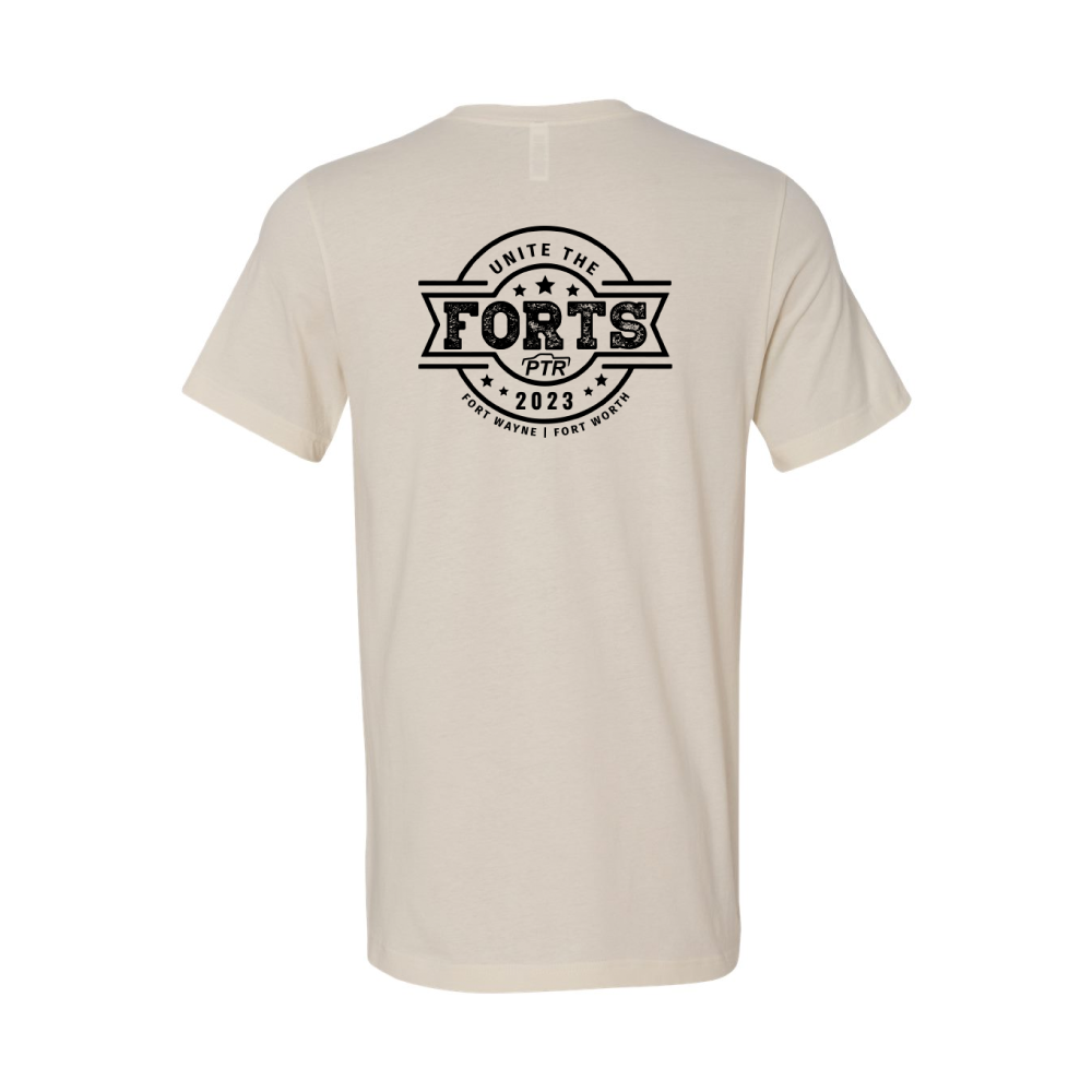Unite the Forts T-Shirt - Cream with Black Ink