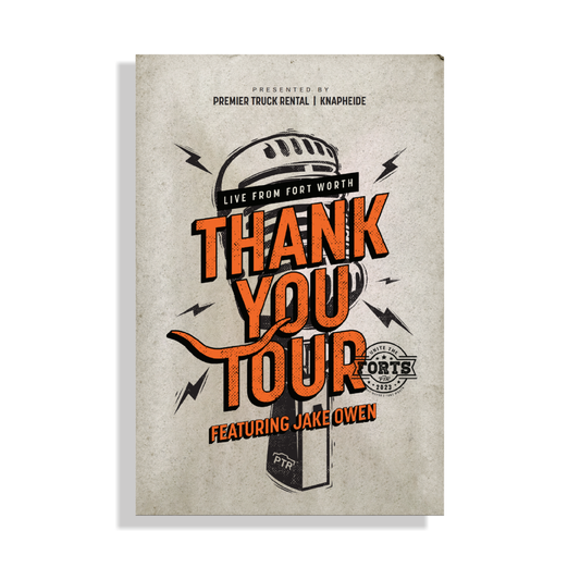 Thank You Tour Metal Garage Sign