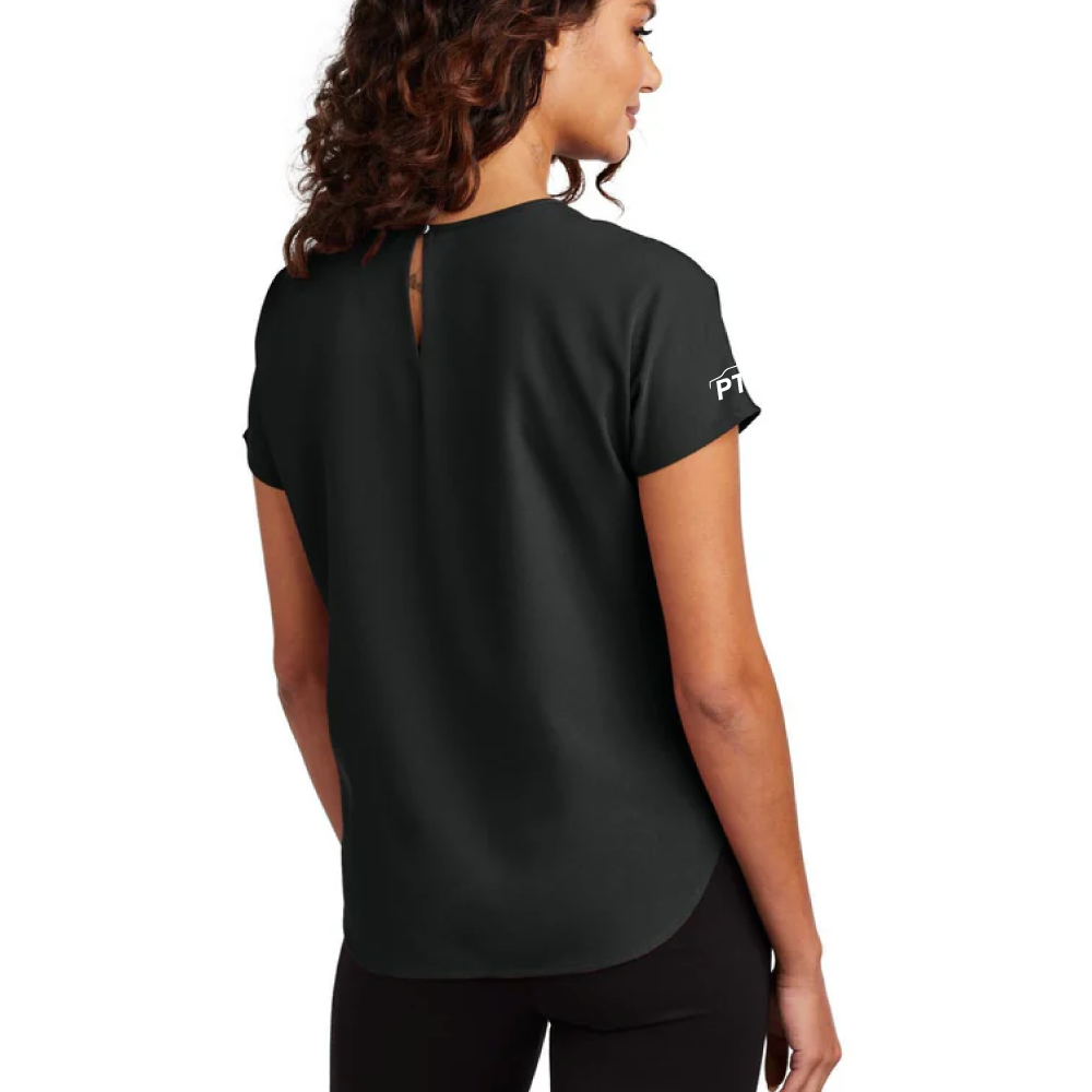 Mercer+Mettle Stretch Crepe Shirt - Deep Black