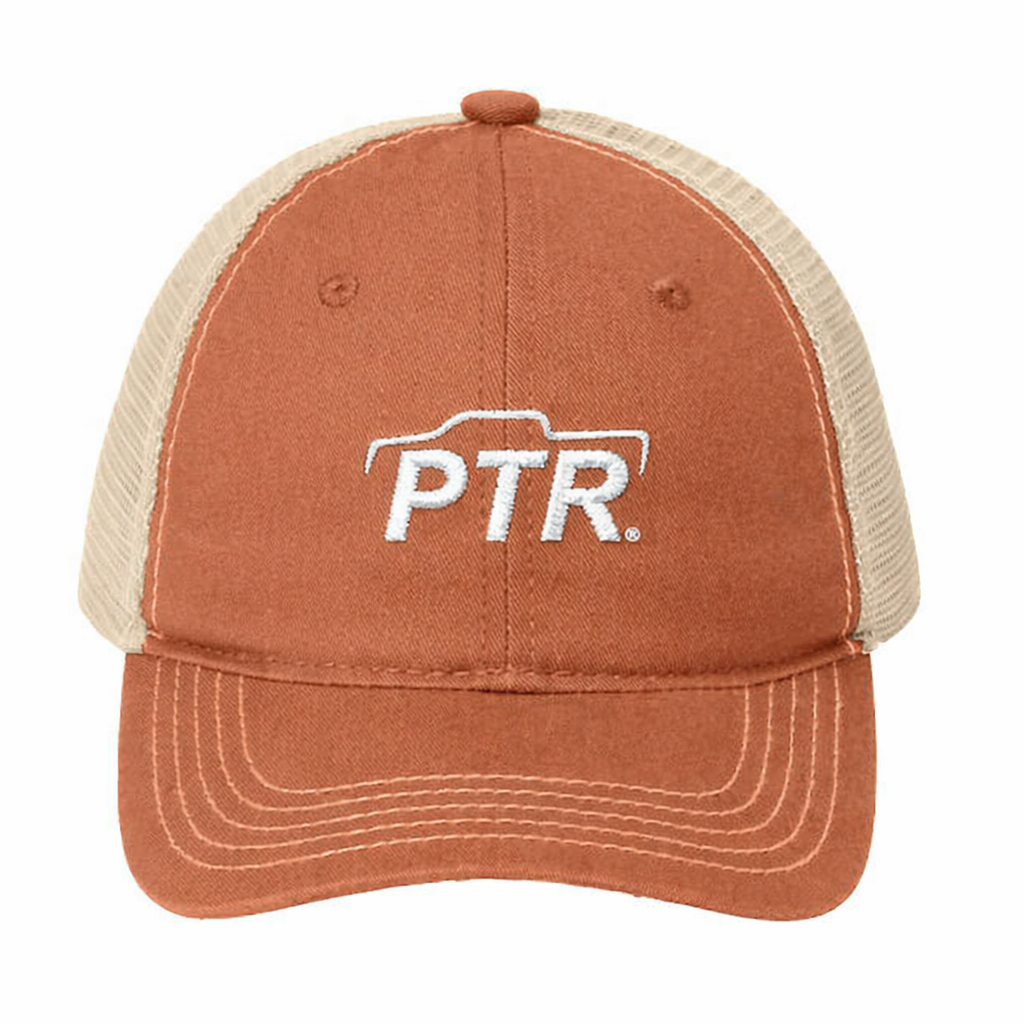 District Hat - Cream and Orange