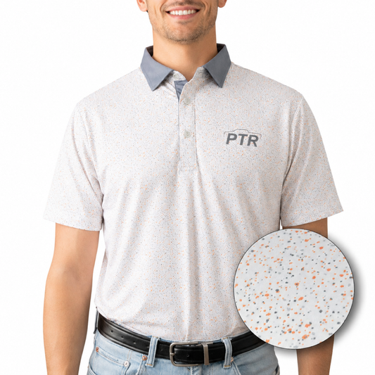 Primo Orange Speckled Polo