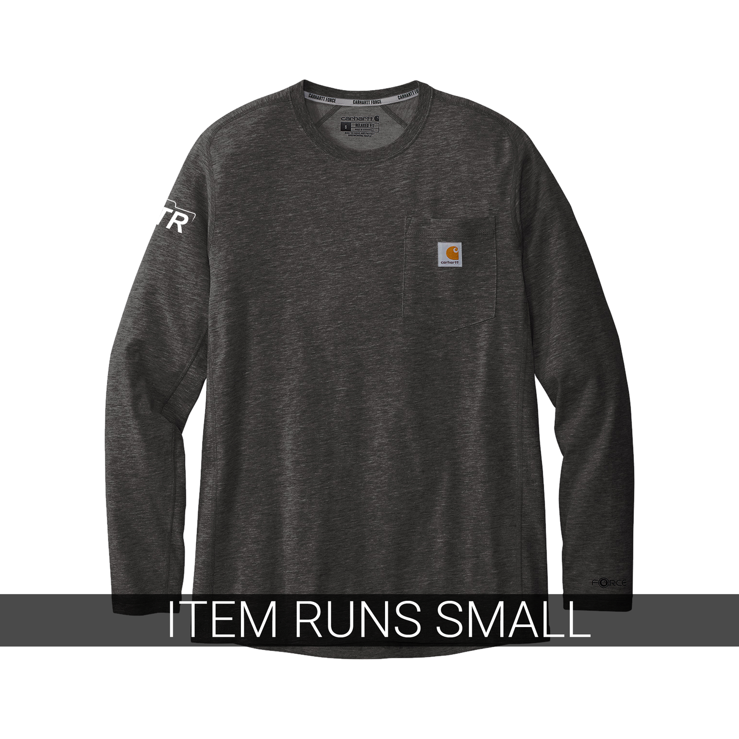 Carhartt Long Sleeve w/Pocket (Men's/ Unisex)- Dark Grey