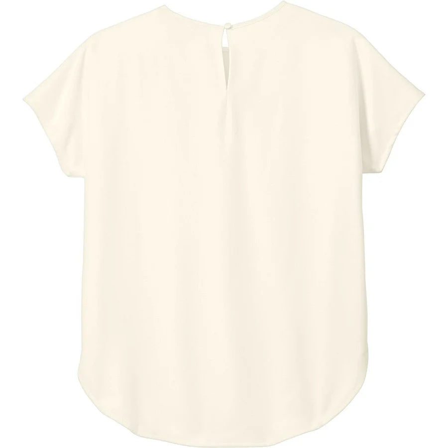 Crepe Crew Shirt (Women's) - Ivory Chiffon