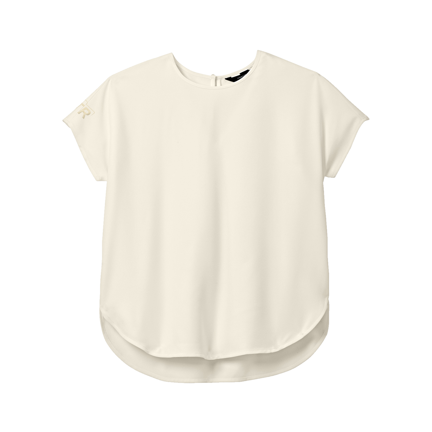 Crepe Crew Shirt (Women's) - Ivory Chiffon