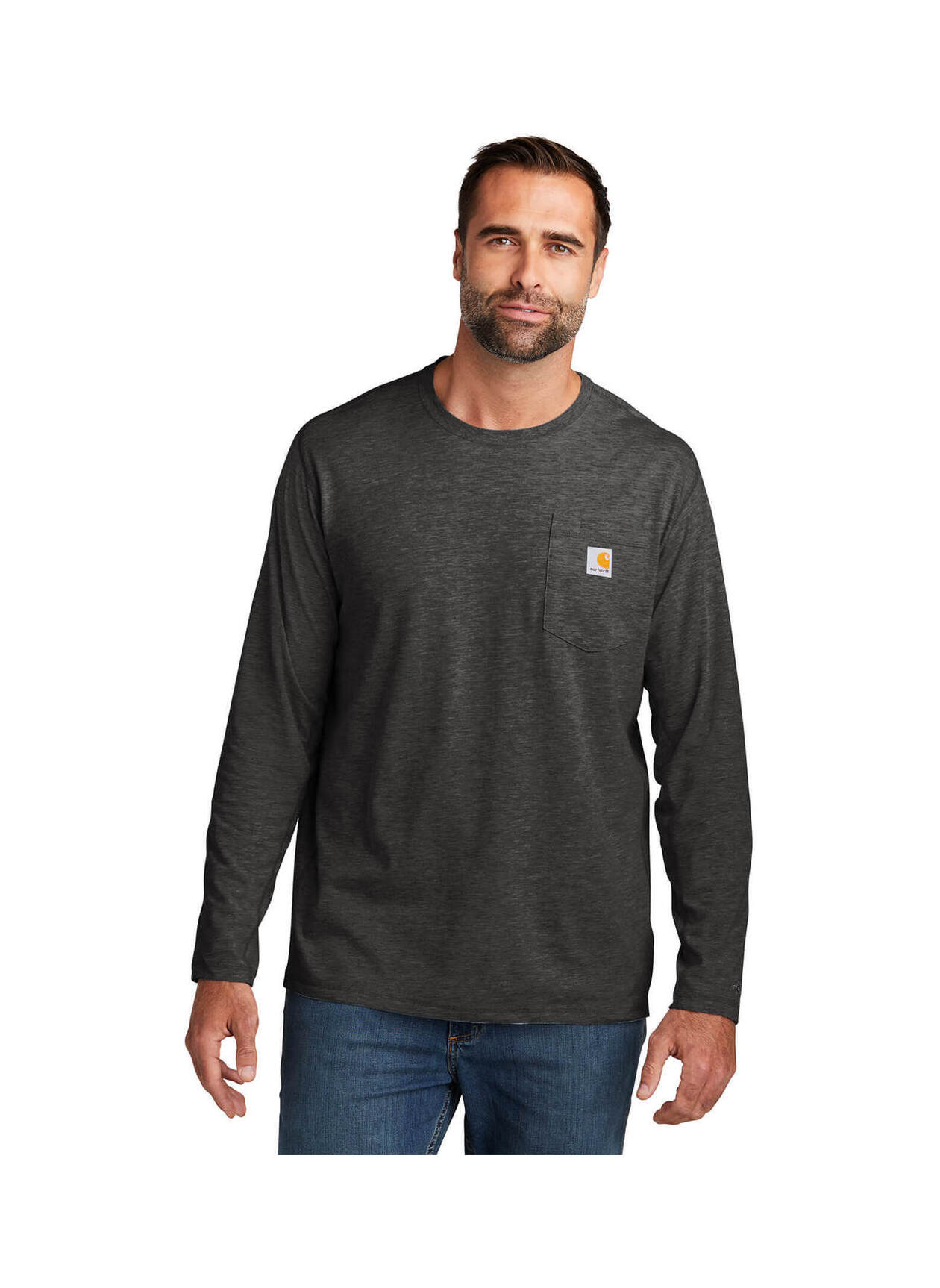 Carhartt Long Sleeve w/Pocket (Men's/ Unisex)- Dark Grey