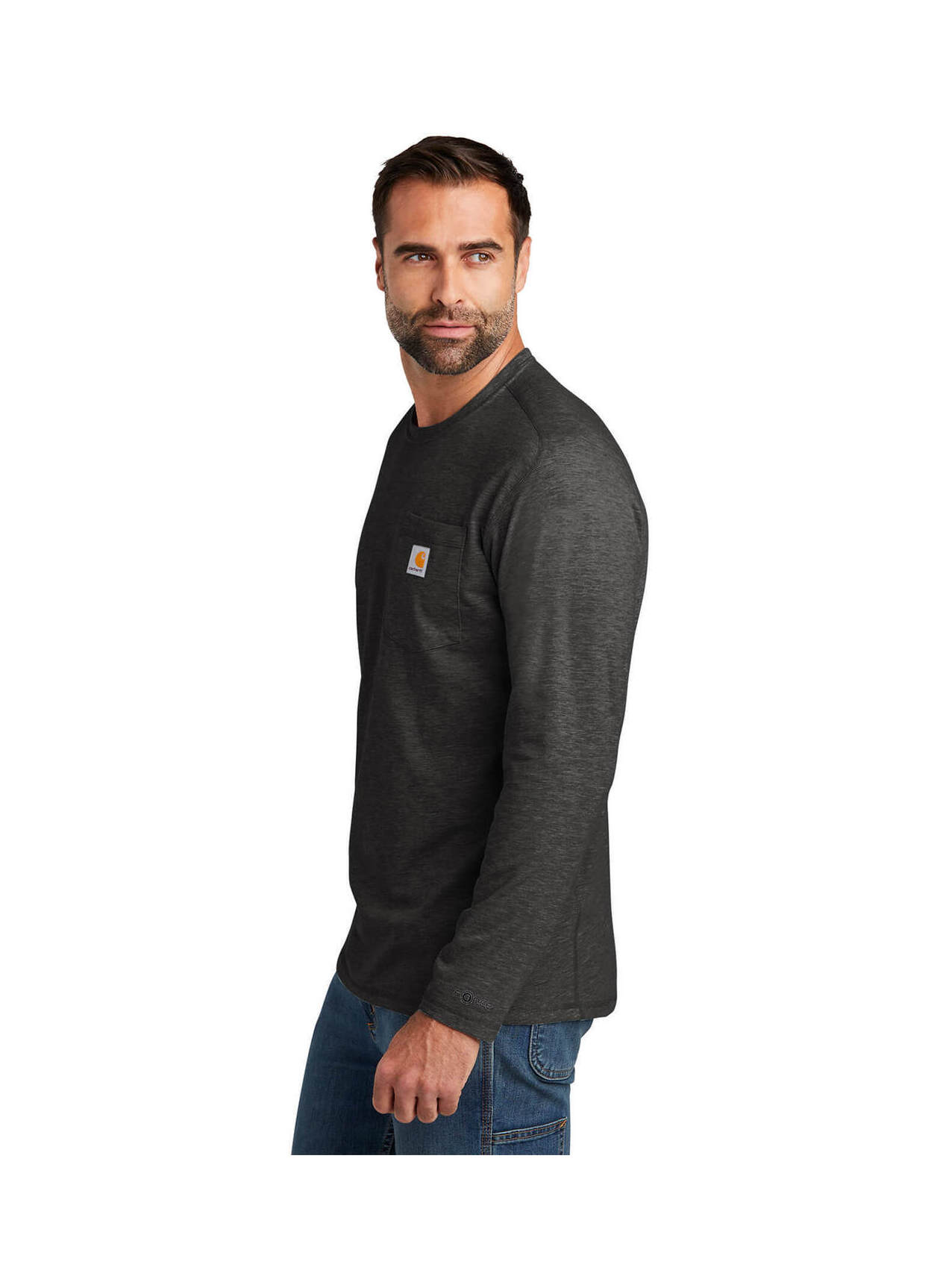 Carhartt Long Sleeve w/Pocket (Men's/ Unisex)- Dark Grey